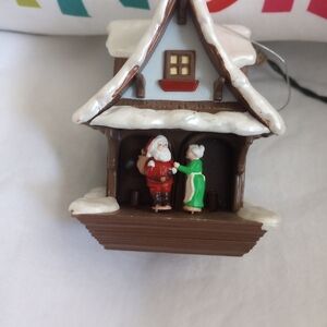 Vintage Hallmark Keepsake Ornament Christmas  Last Minute Hug  Light Motion 1988
